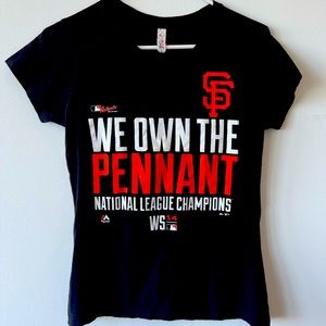 San Francisco Giants SF We Own the Pennant T-shirt Small Womens.